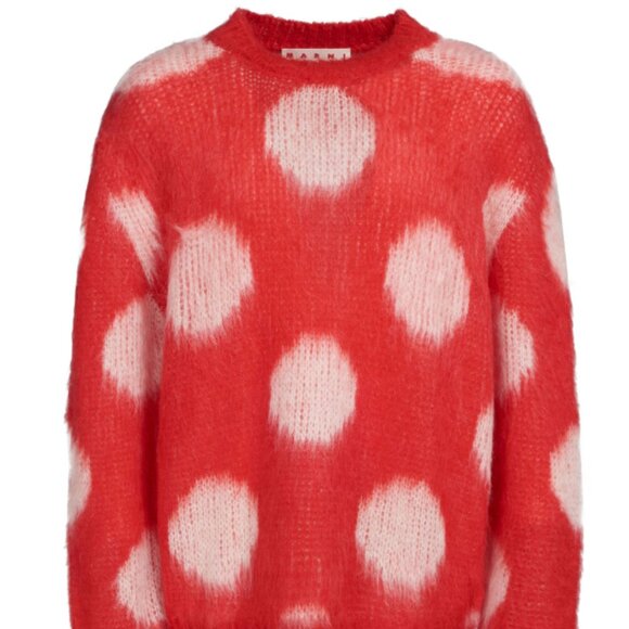BNWT AW23 MARNI BRUSHED DOTS FUZZY WUZZY SWEATER 50 - Picture 11 of 11